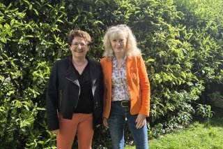 Alexandra Quarroz et Christine de Kalbermatten avant leur participation au Marathon des Terroirs